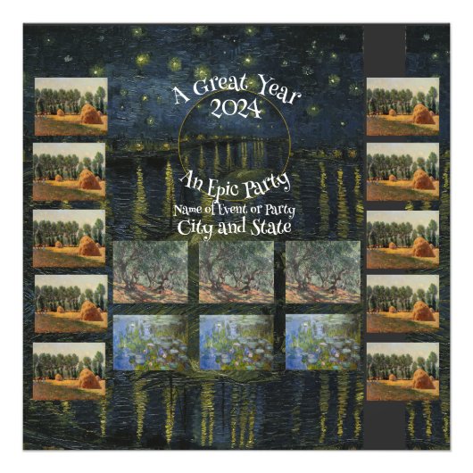 Tshirt Mug Magnet 2024 Napkin Photo Poster Party (Devant)