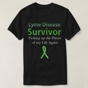 Tshirt noir survivant de la maladie de Lyme