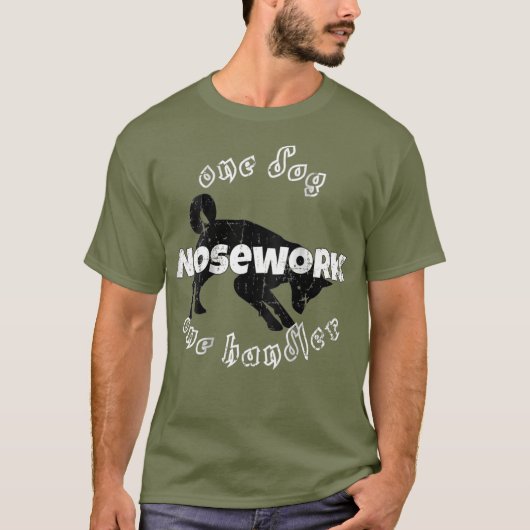 Tshirt Nosework Un chien Un seul gestionnaire_1 (Devant)