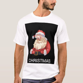 Tshirt ontwerp met kerstprint welkomstwinkel.