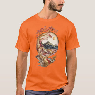 Tshirt Oragami Unisex Dragon
