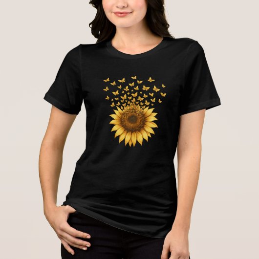 Tshirt Papillon tournesol (Recto)
