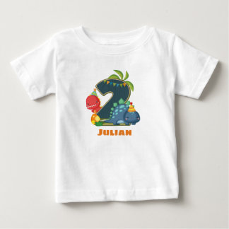 Tshirt personnalisé Dino 2e anniversaire