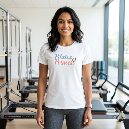 Tshirt Pilates Princess Yoga Méditation Moderne