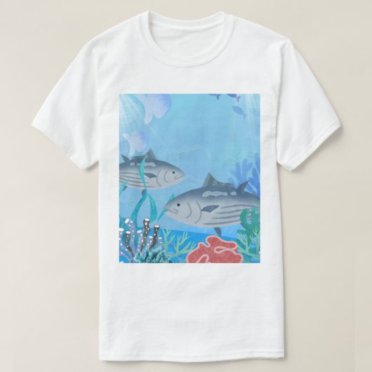 Tshirt pour hommes fiche océan  (Design devant)
