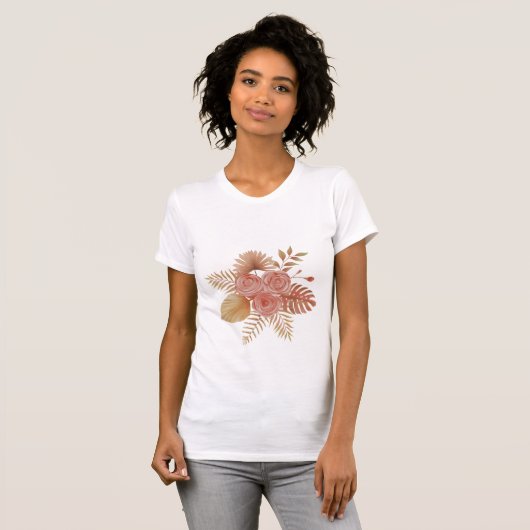 tshirt pour les amateurs de fleurs de boho (Devant entier)