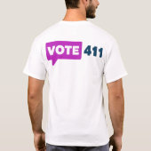 Tshirt promotionnel Vote411 (Dos)