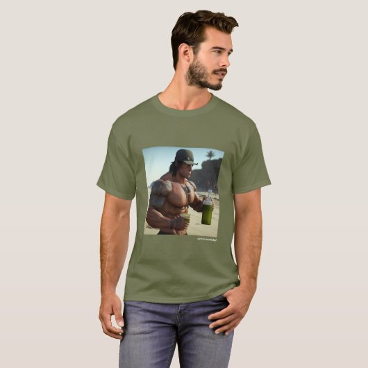 Tshirt Rambo amusant (Devant entier)
