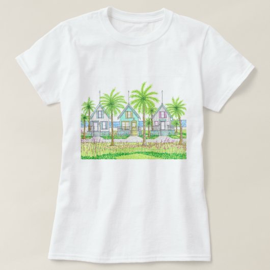 Tshirt Régulier Beach Life Tropical Shack (Design devant)