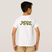Tshirt Serpents Vikings Entrelaces Vert Ancien (Dos entier)