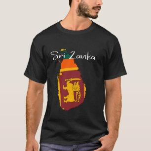 Tshirt Sri Lanka, cartes du Sri Lanka, drapeau du