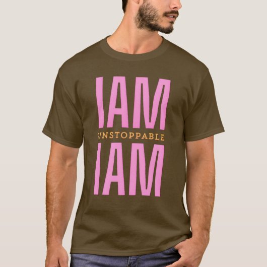 Tshirt texte unique Gras Je ne peux pas arrêter (Devant)