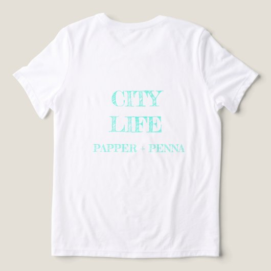 Tshirt Turquoise Victorien (Design Verso)