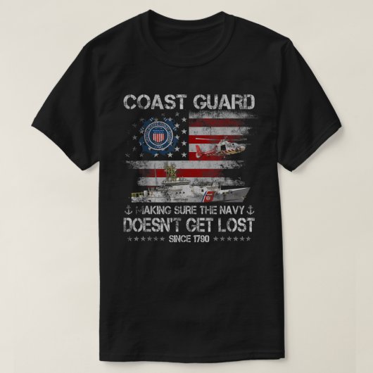 Tshirt vétéran de la Garde côtière USCG American F (Design devant)