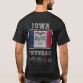 Tshirt vétéran Iowa (Dos)