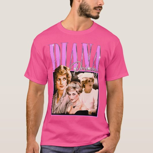 Tshirt Vintage De Bootleg Princess De Diana (Devant)