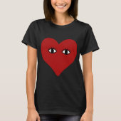 Tshirt visage coeur (Devant)