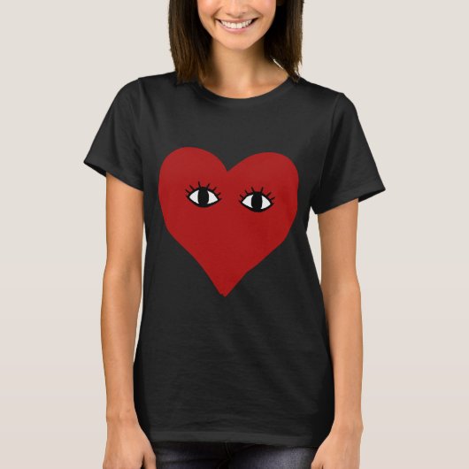 Tshirt visage coeur (Devant)