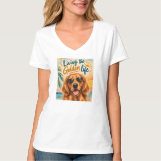 Tshirt - Vivre la vie dorée