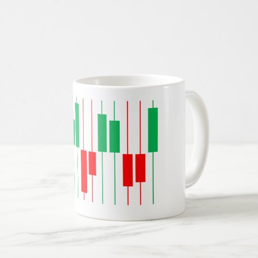 Tshirt voor de aandelenmarkt koffiemok (Voorkant rechts)