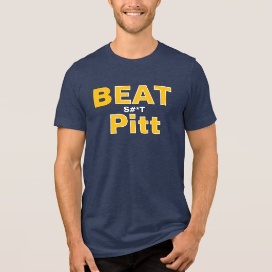 TShirt WV Battez Pitt pour Hommes (Recto)