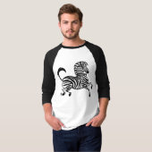 Tshirt Zebra 1 Raglan (Devant entier)
