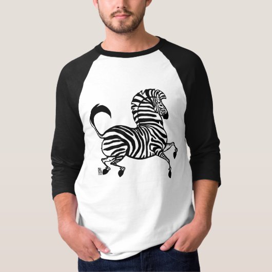 Tshirt Zebra 1 Raglan (Devant)