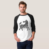 Tshirt Zebra 4 Raglan (Devant entier)