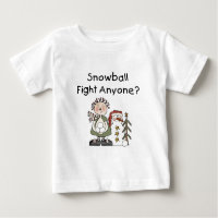 Tshirts et cadeaux de combat de boules de neige