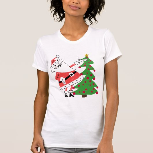 Tshirts et cadeaux de vacances Retro Père Noël (Devant)