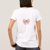tshirts femme noeud papillons rose  pastel (Dos)