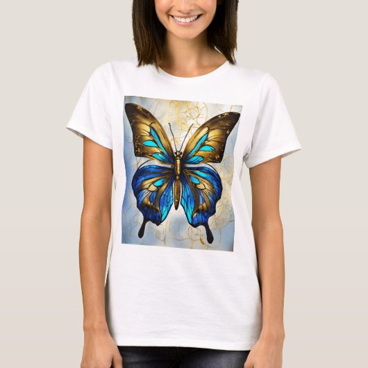 Tshirts Papillon imprimés pour filles (Devant)