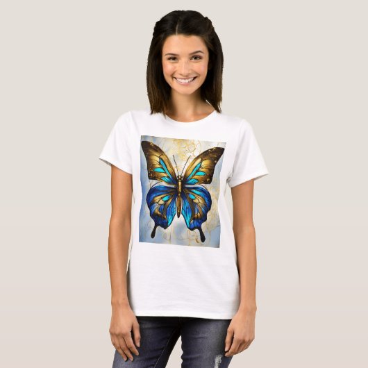 Tshirts Papillon imprimés pour filles (Devant entier)