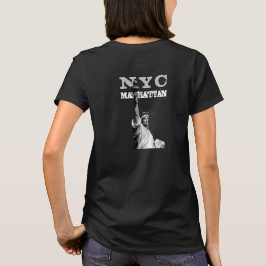 TShirts pour femmes Statue de la Liberté double fa (Dos)