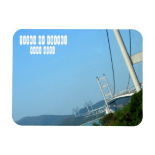 Tsing Ma Bridge in Hong Kong Magneet