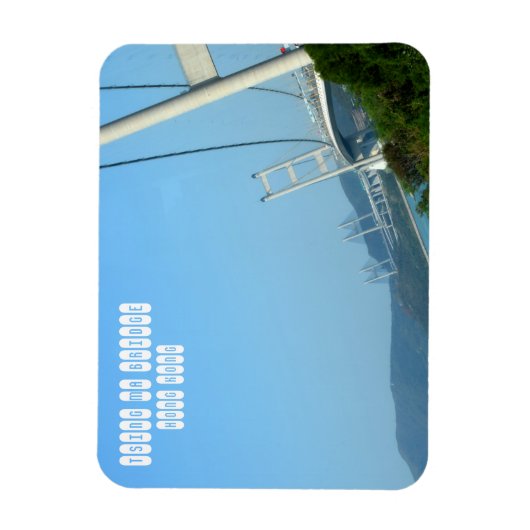 Tsing Ma Bridge in Hong Kong Magneet (Verticaal)