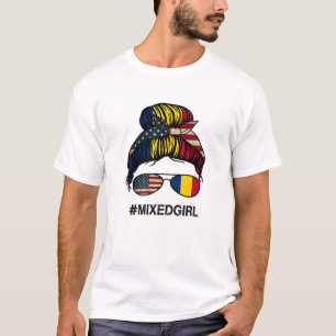 Tsjaad - Amerikaanse vlag - Amerikaanse Chadian Me T-shirt