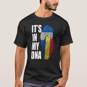 Tsjaad en Nicaragua mengen DNA-vlag erfgoed T-shirt