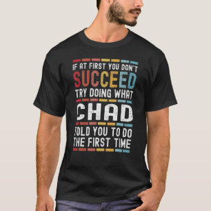 Tsjaad naam gepersonaliseerde grappige verjaardag t-shirt
