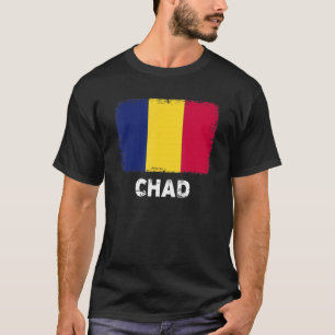 Tsjaad Vlag steun Tsjadische bevolking Vrouwen Man T-shirt