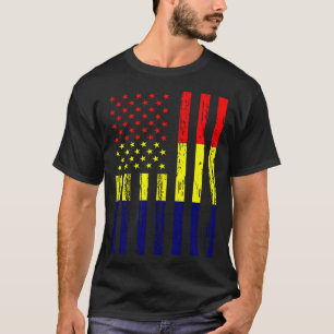 Tsjaadse vlag Amerika VS Het zit in mijn DNA voor T-shirt