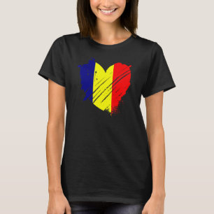 Tsjaadse vlag ik hou van Tsjaad... het zit in mijn T-shirt
