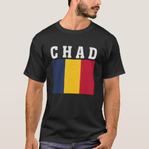 Tsjaadse Vlag Patriottisch Nationale Roots Souveni T-shirt