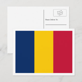Tsjadische vlag, vlag van Tsjaad Briefkaart