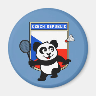 Tsjechië Badminton Panda Magneet