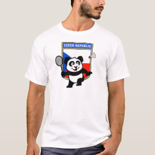 Tsjechië Badminton Panda T-shirt