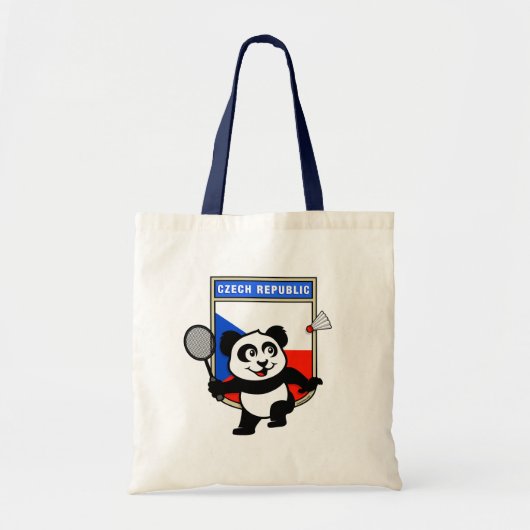 Tsjechië Badminton Panda Tote Bag (Voorkant)