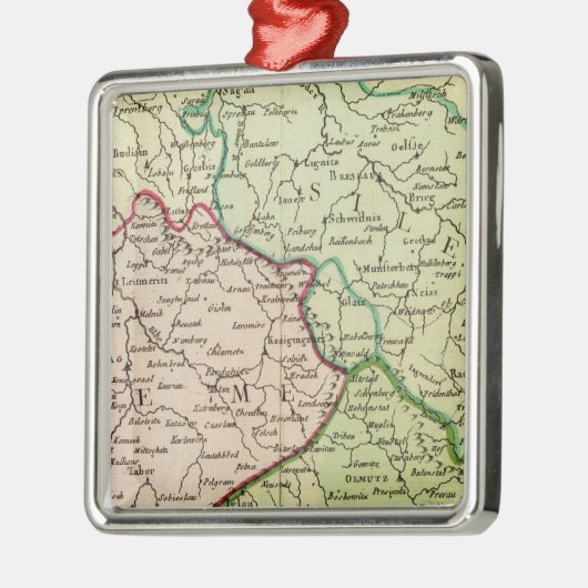 Tsjechië en Polen Metalen Ornament (Links)