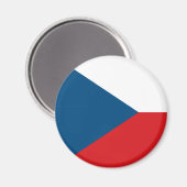 Tsjechië Flag Magnet Magneet (Voorkant / Achterkant)