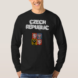 Tsjechië met wapenmantel t-shirt